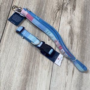 Vineyard Vines Dog Leash and XL Collar NWT